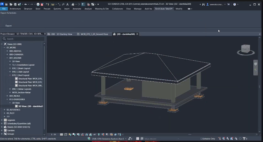 Revit to BOQ